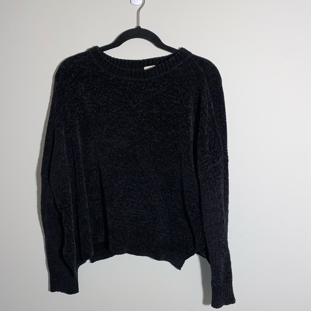 black velvet sweater